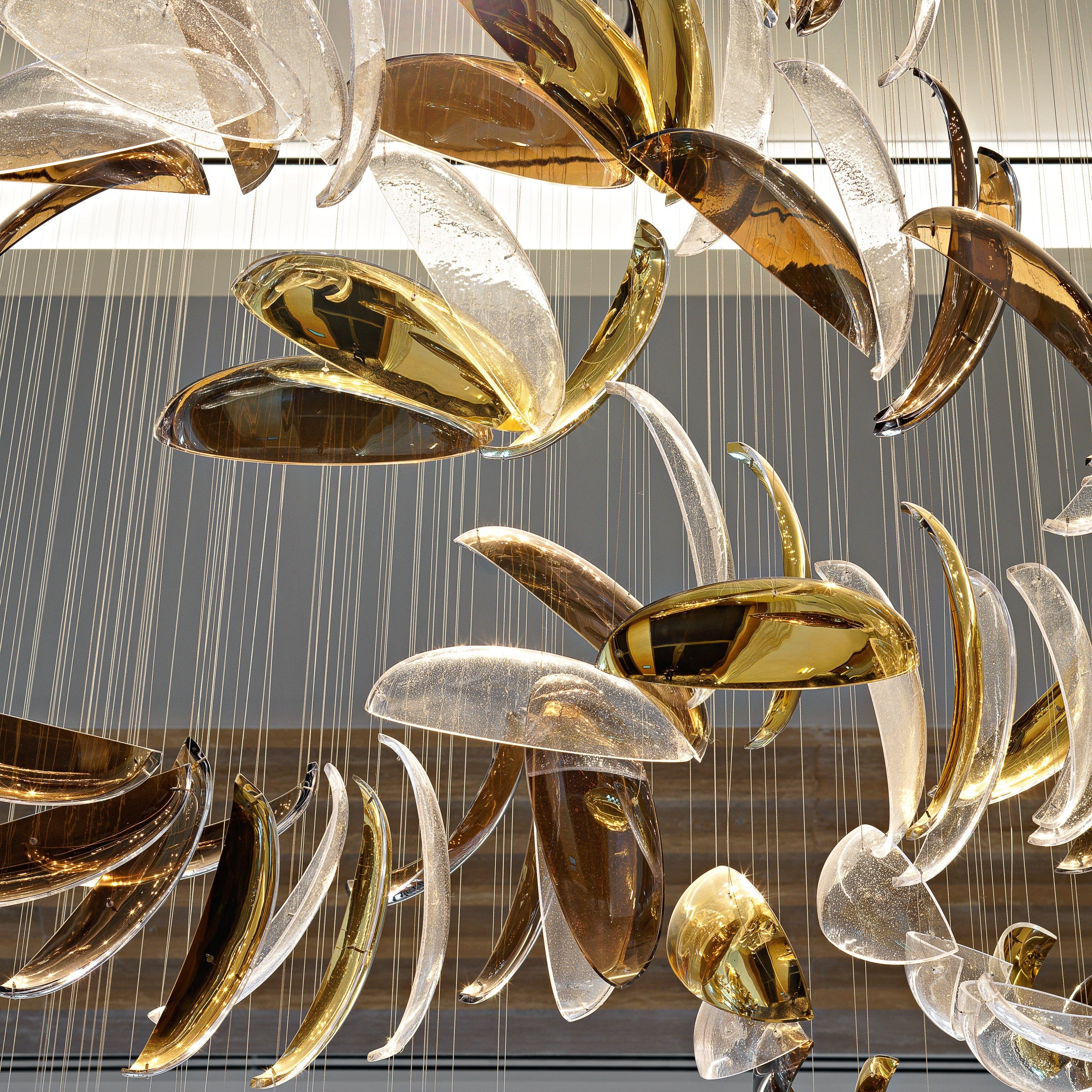 Flowing Gold Oval Project Installation