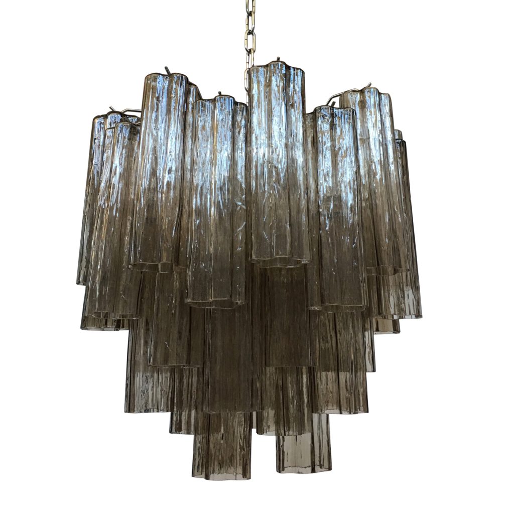 VORELLI Melina Tronchi Murano Glass Circular Chandelier - Tronchi Murano Glass image 1