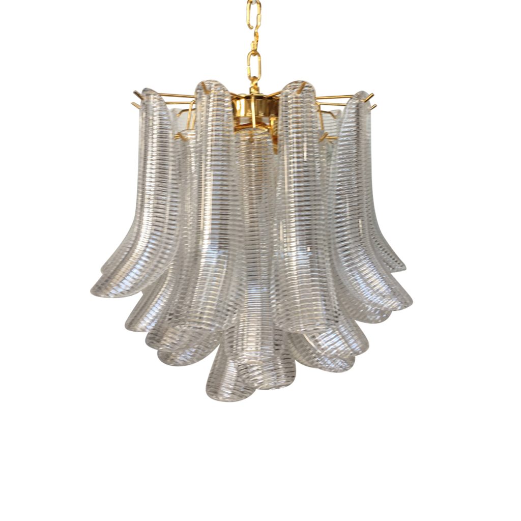 VORELLI Lucca Selle Murano Glass Circular Chandelier - Selle Murano Glass image 1