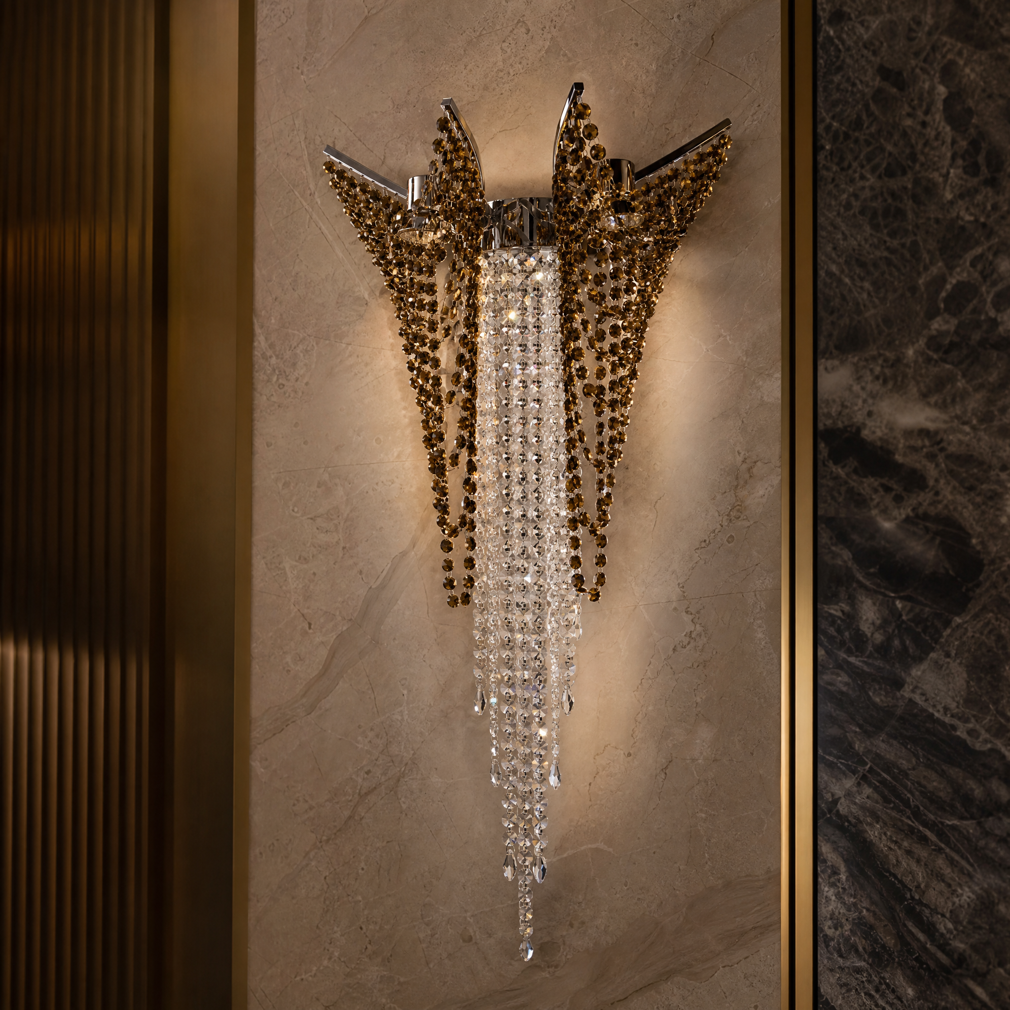 Atlantida Luxury Wall Light close-up craftsmanship detail image by VORELLI