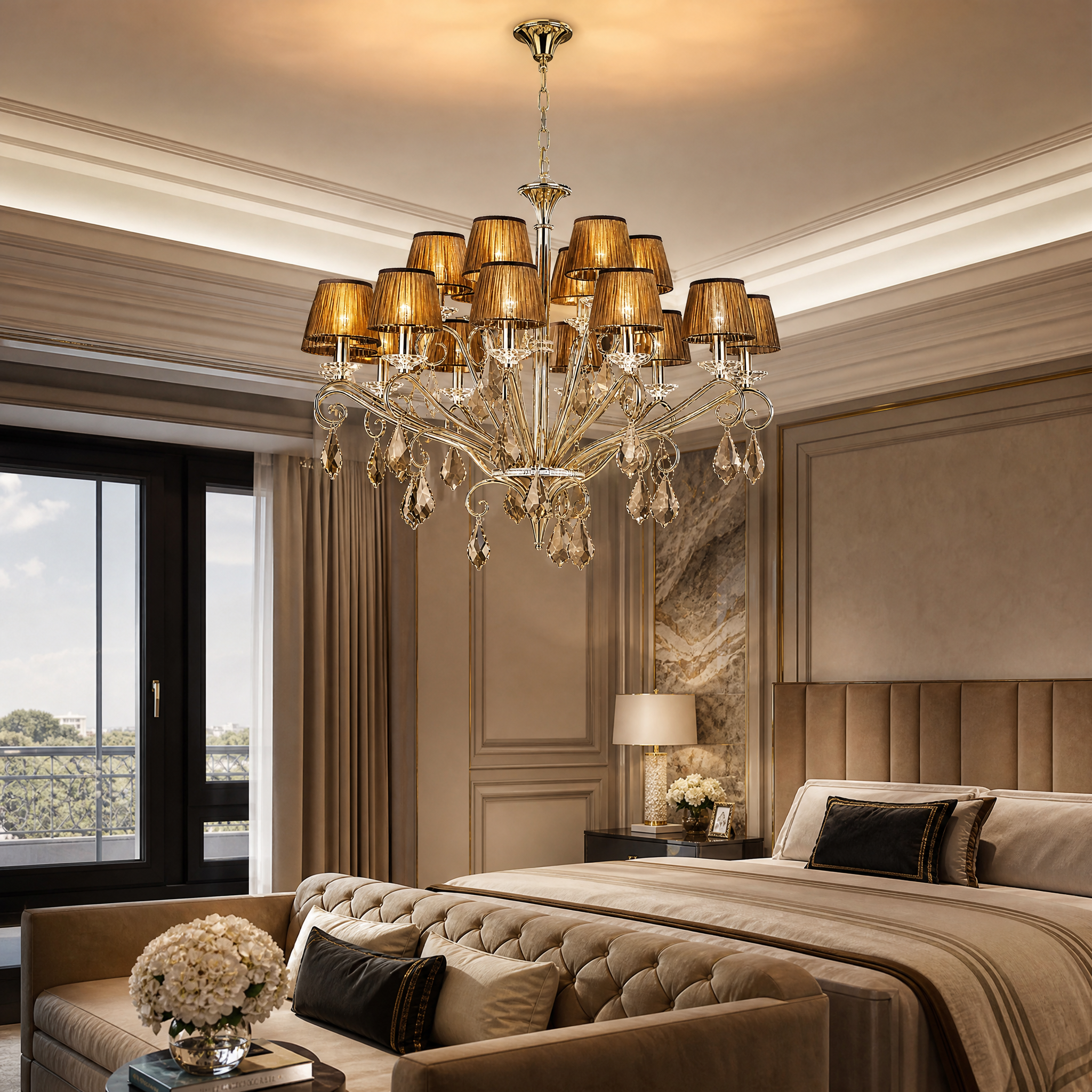Vienna Luxury Circular Chandelier luxury hospitality lifestyle image by VORELLI