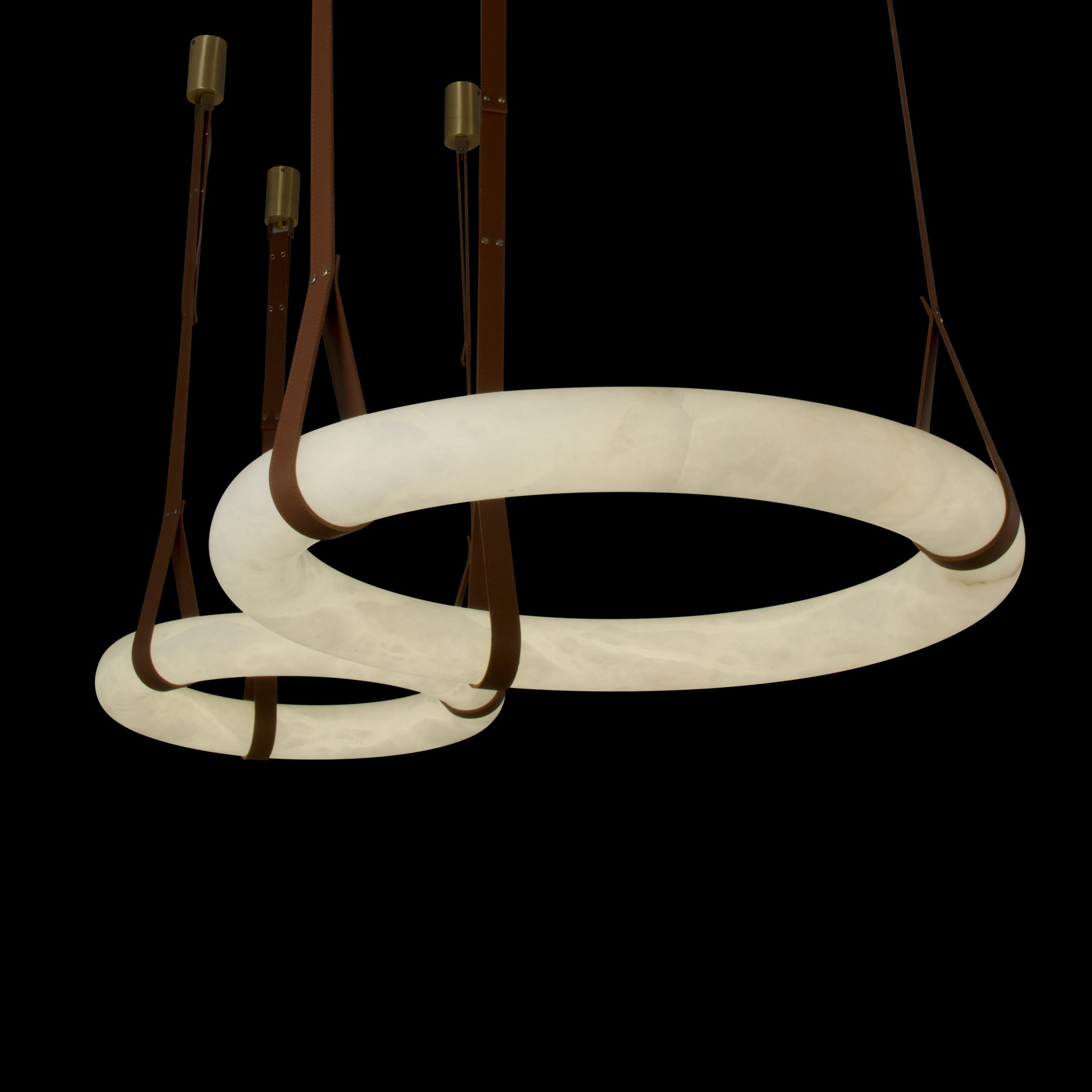 Botticino Marble Circular Chandelier