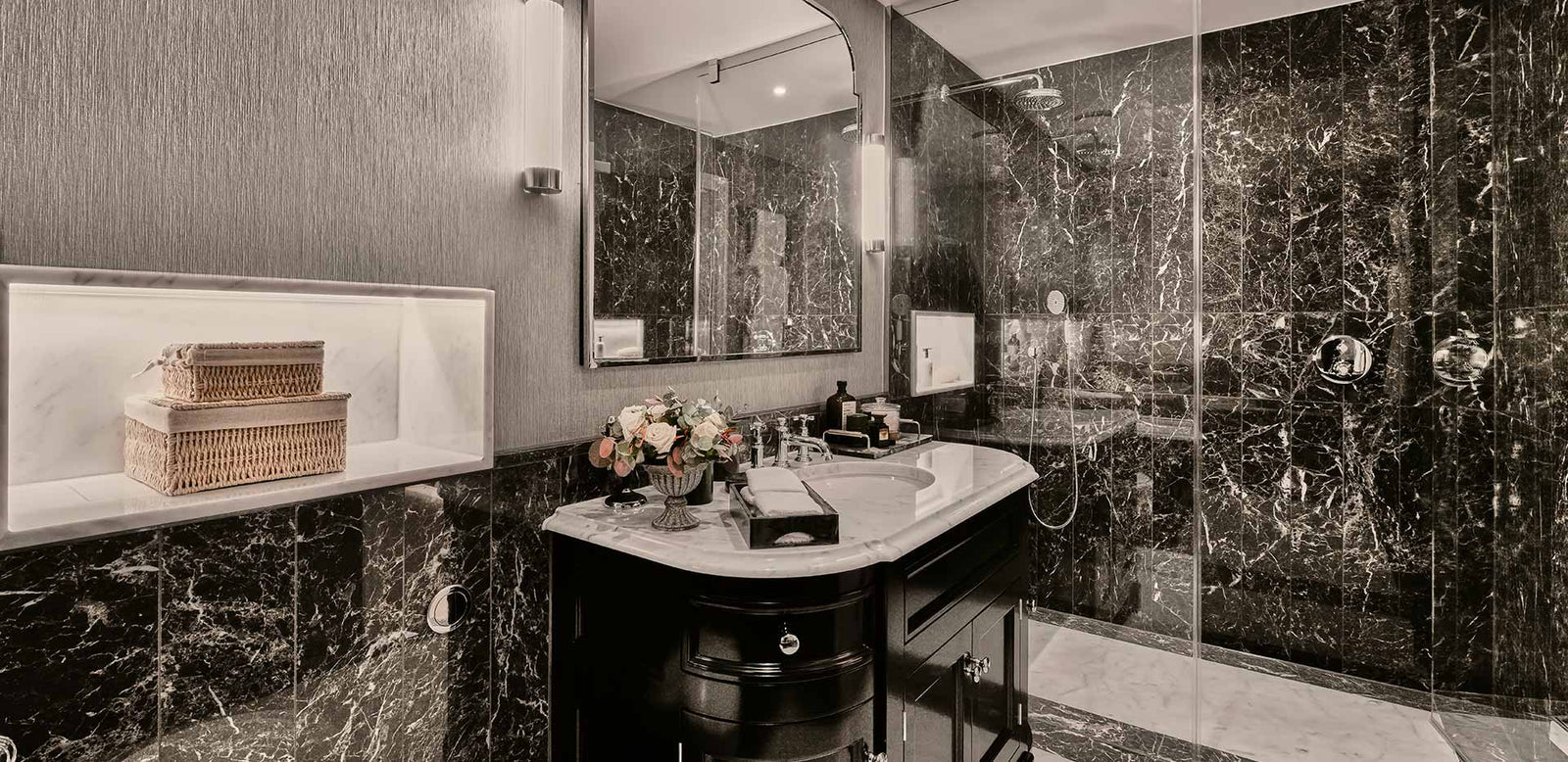 Luxury interior at The Astor, 9 Millbank featuring VORELLI project lighting