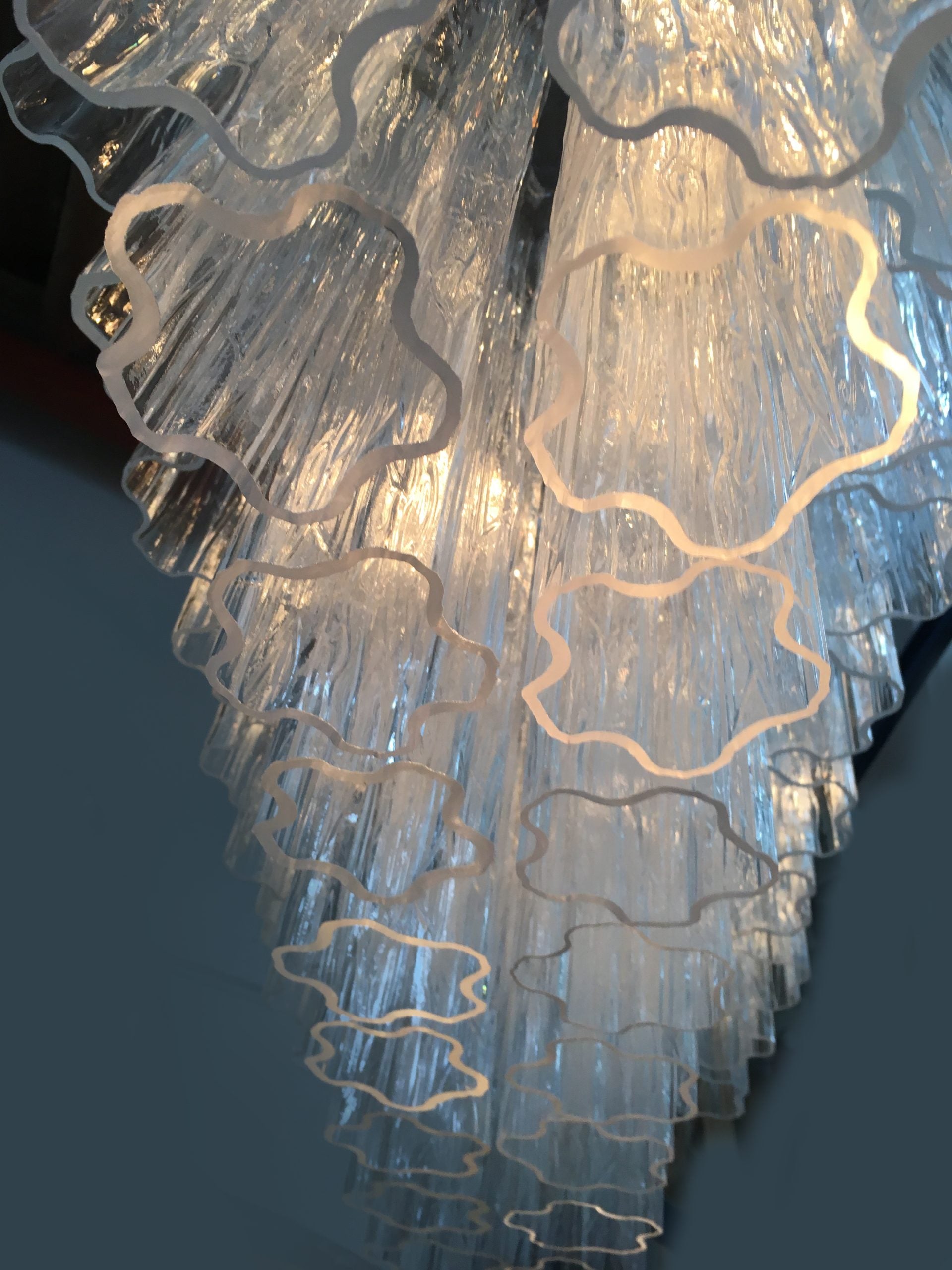 VORELLI Valentina Tronchi Murano Glass Rectangular Chandelier - Tronchi Murano Glass image 3