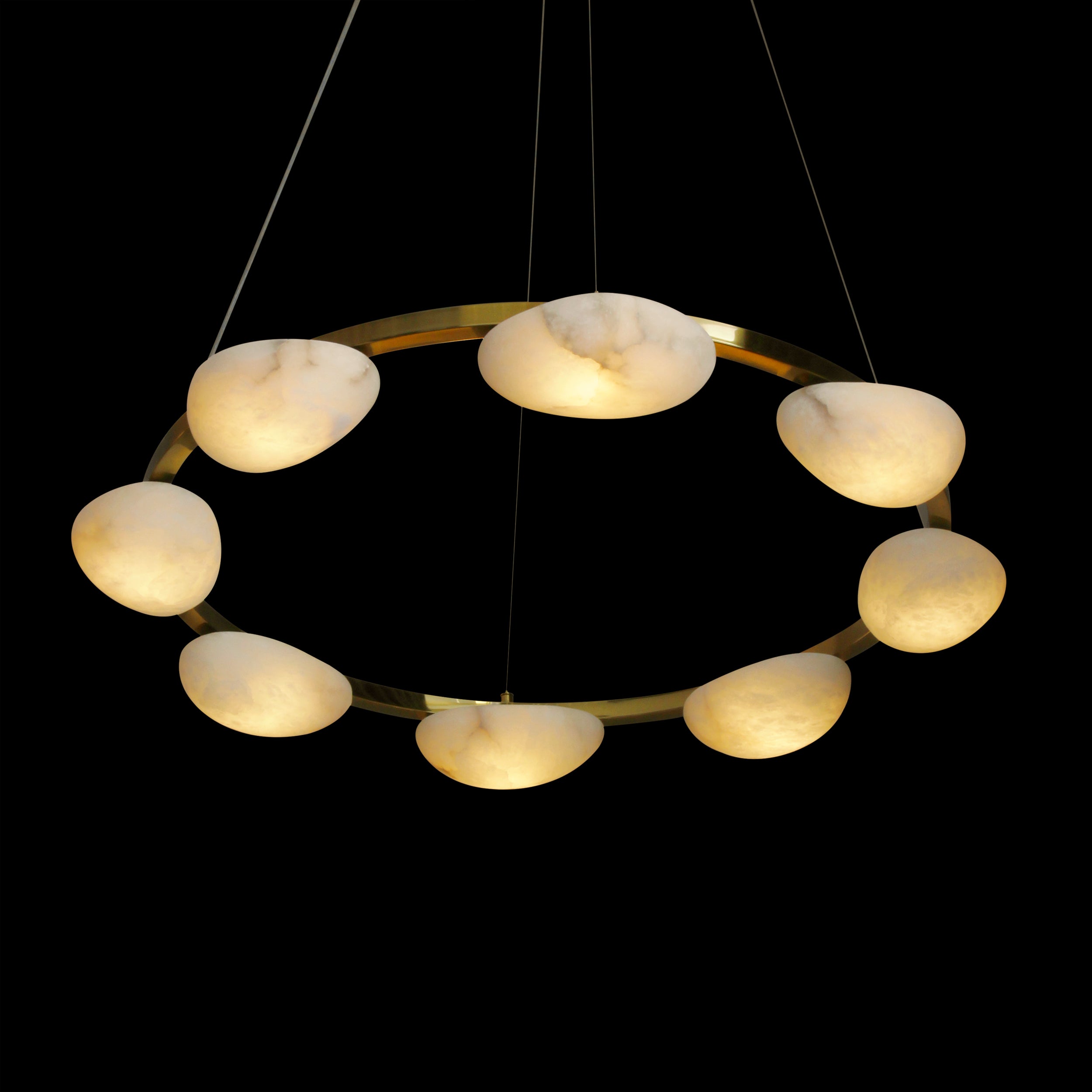 Alba Marble Circular Chandelier