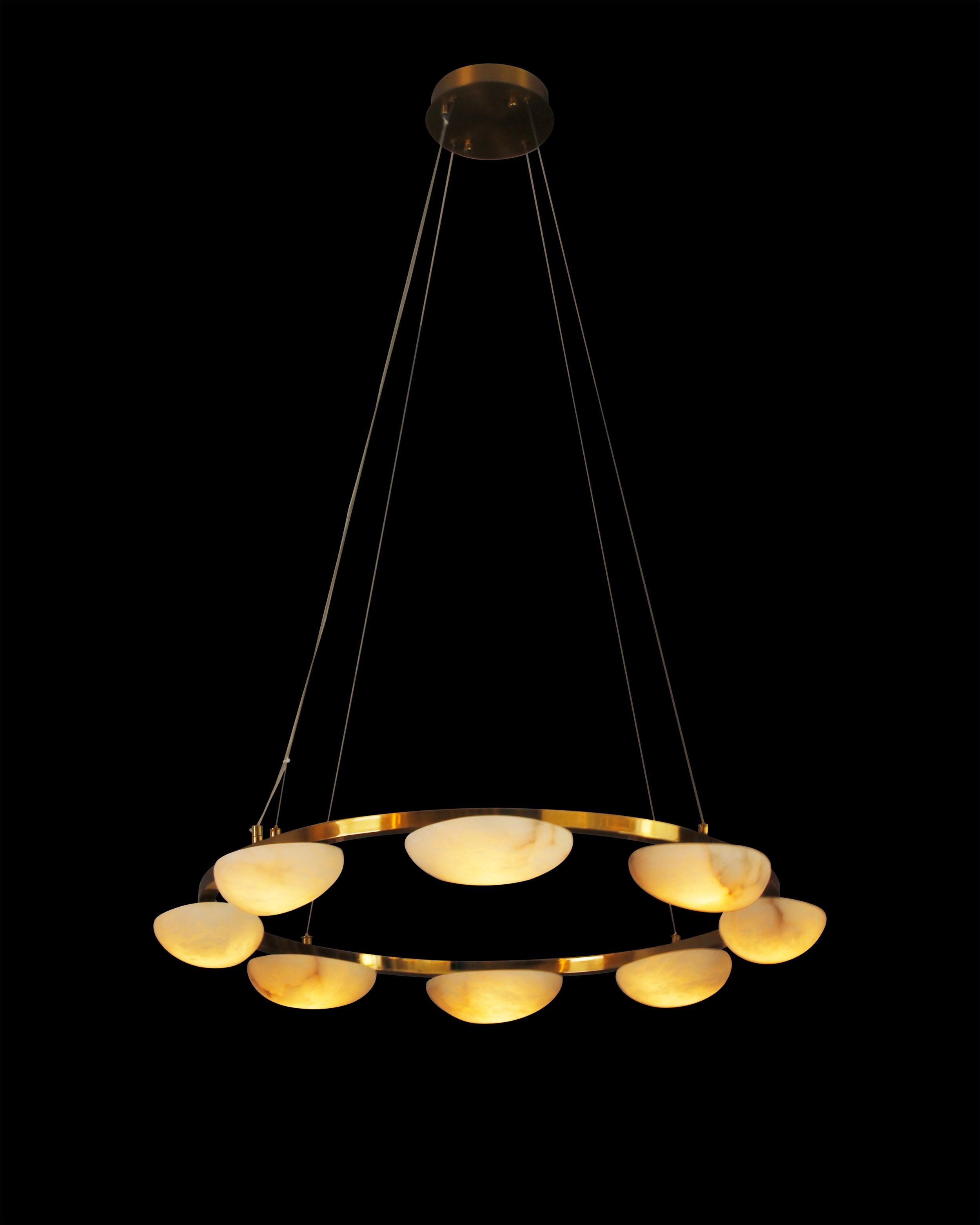 Alba Marble Circular Chandelier