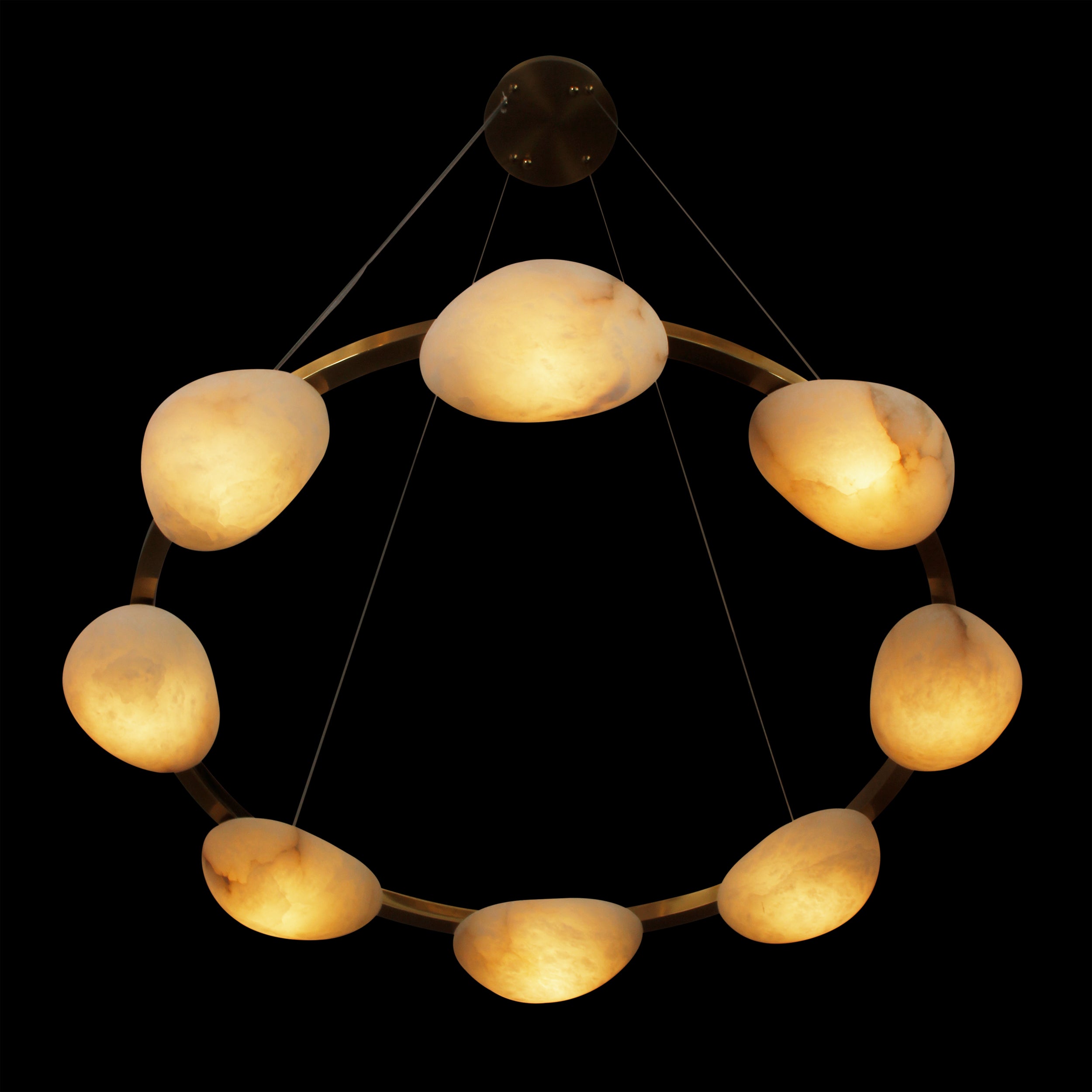 Alba Marble Circular Chandelier