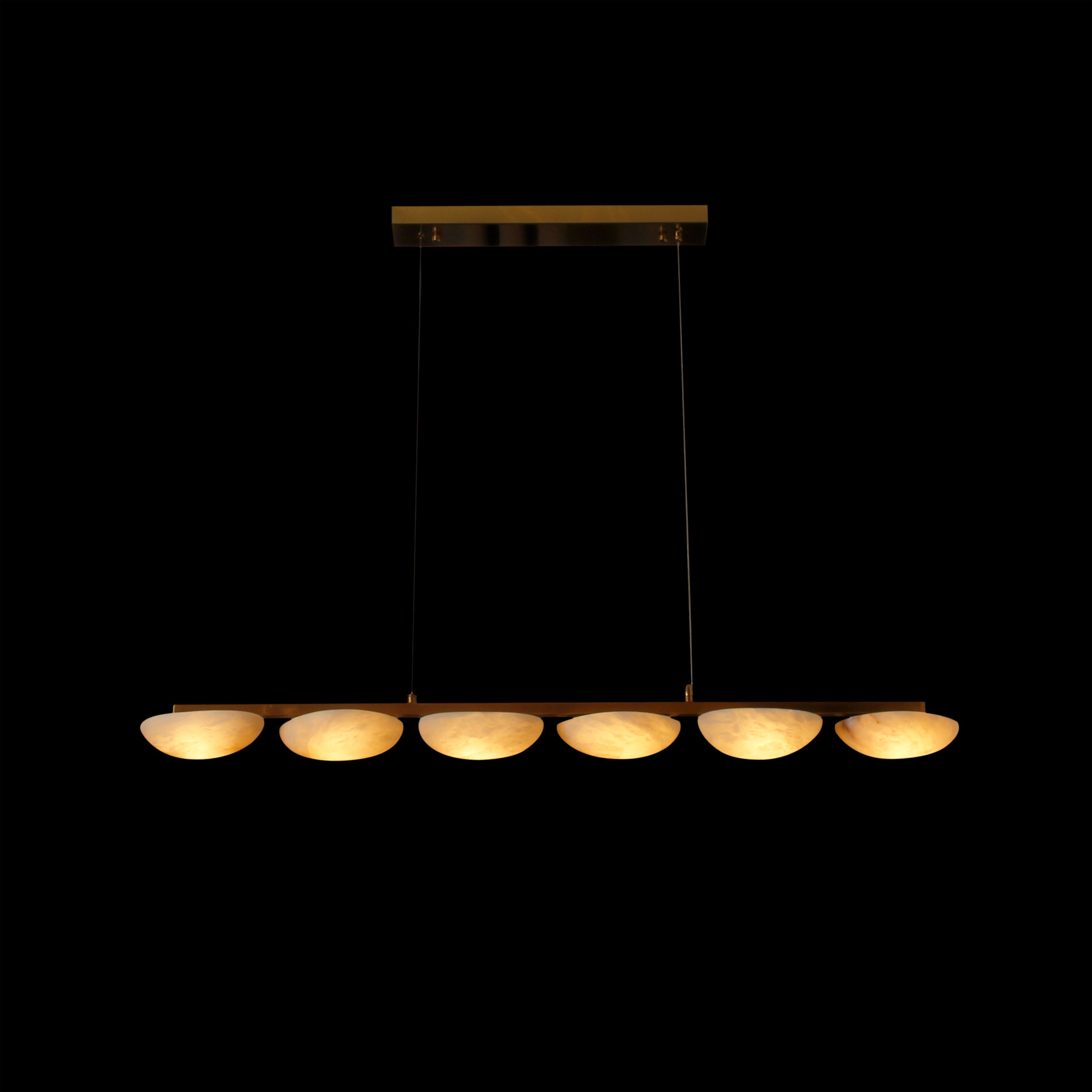 Alba Marble Rectangular Chandelier