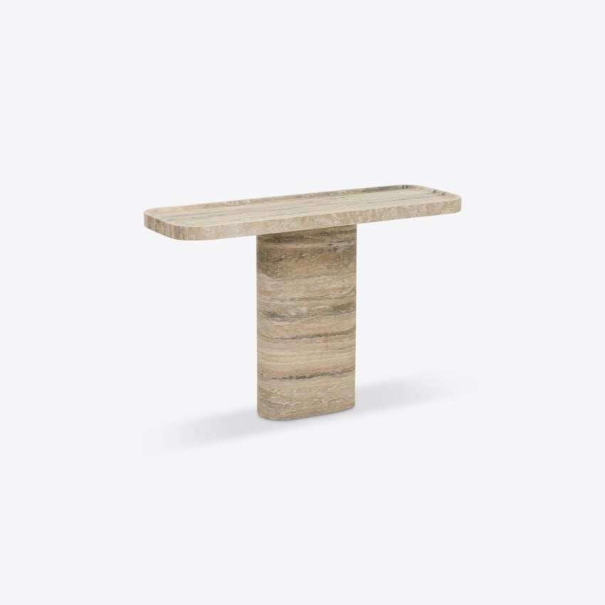 Argentino Travertine Console Table