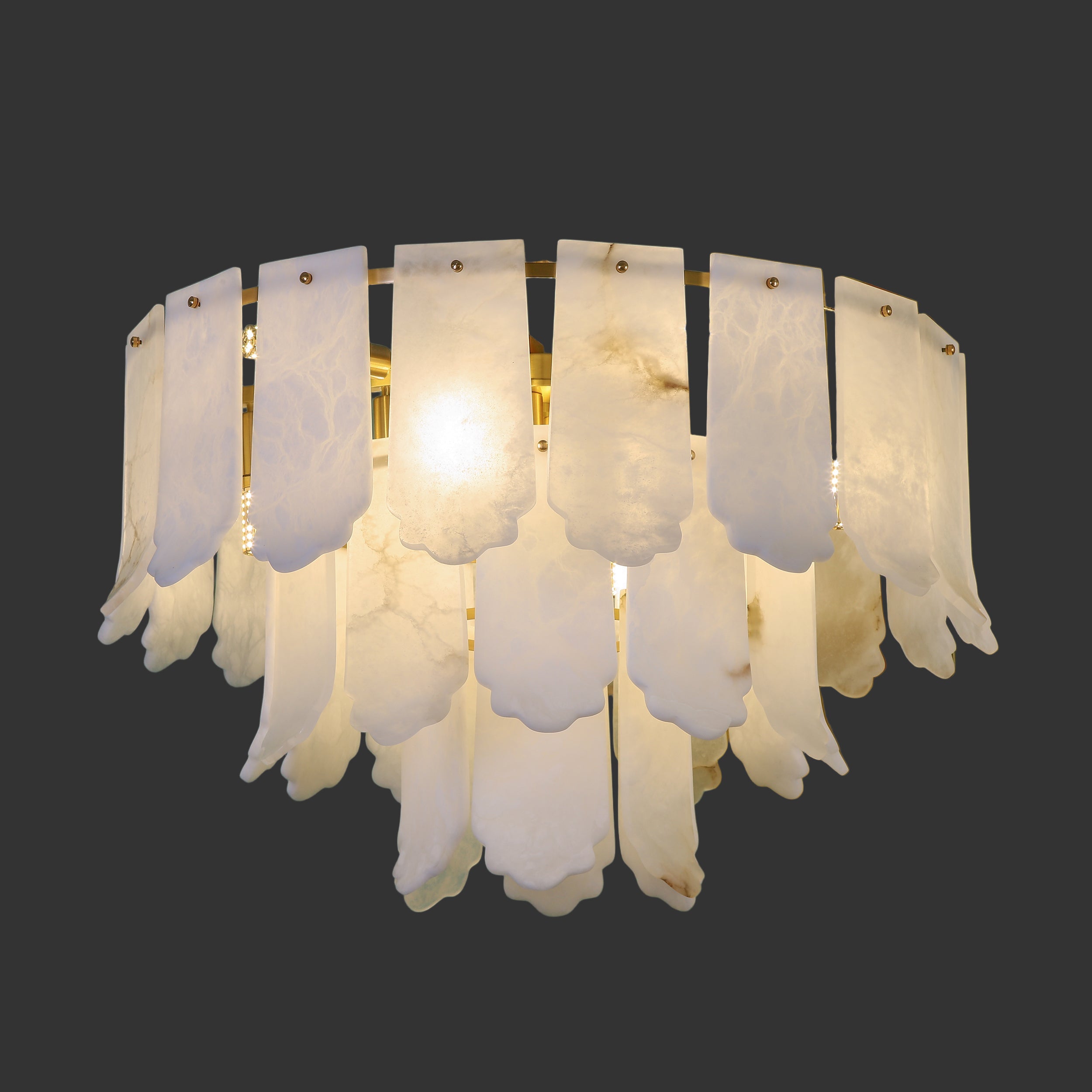 Avelina Marble Circular Chandelier