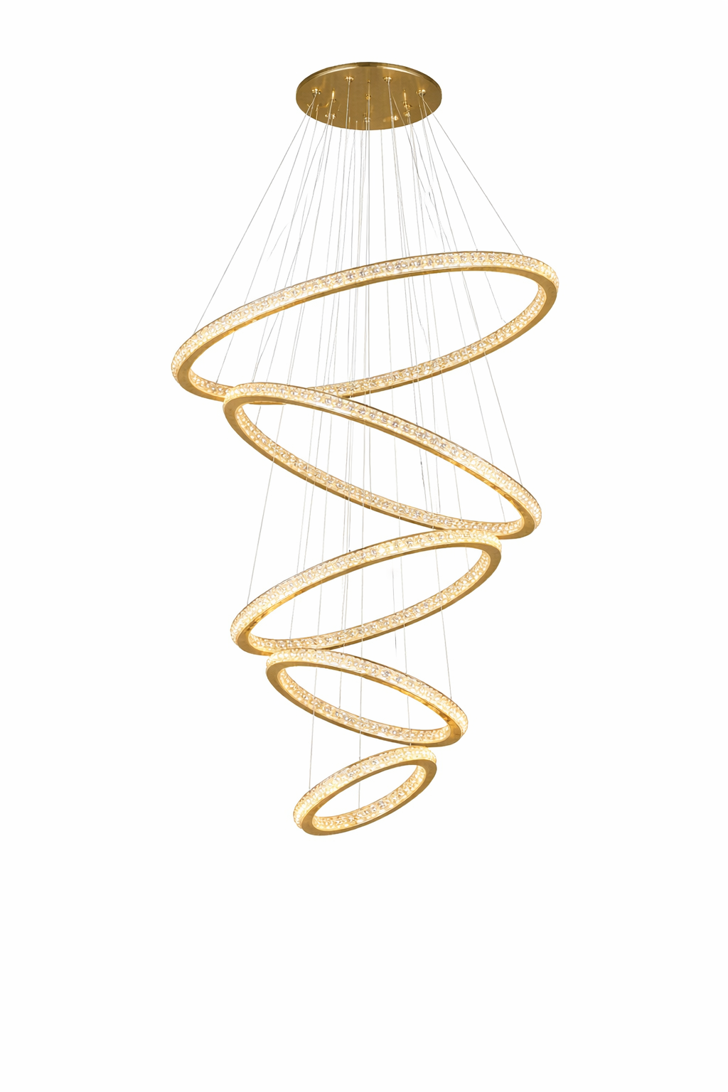 Claremont Ring Staircase Chandelier