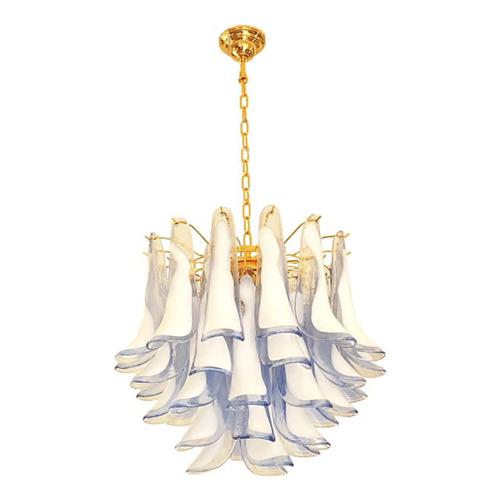 VORELLI Altavilla Selle Murano Glass Circular Chandelier - Selle Murano Glass image 1