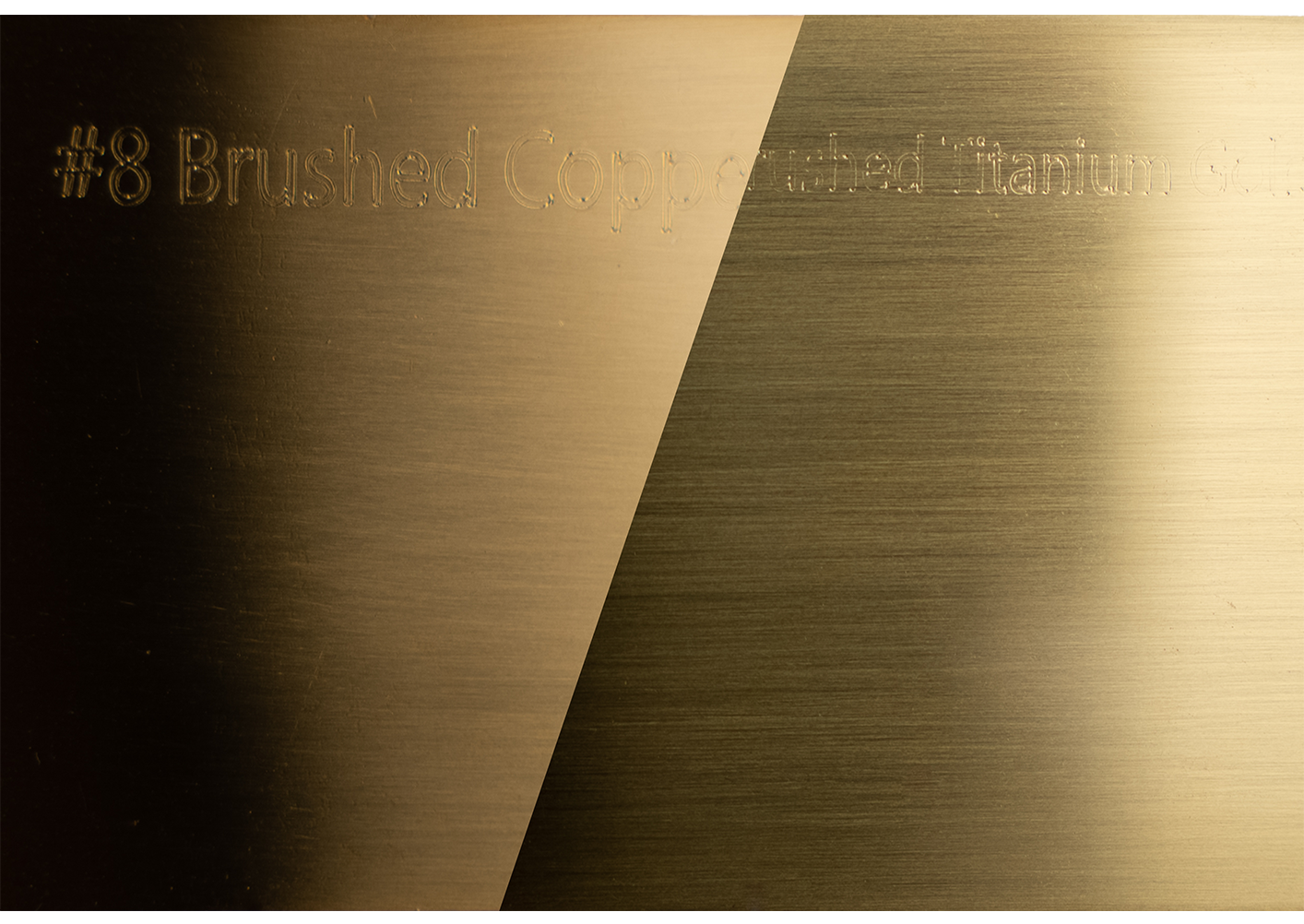 #8 Brushed Brass with #13 Brushed Titanium Gold ceiling plate