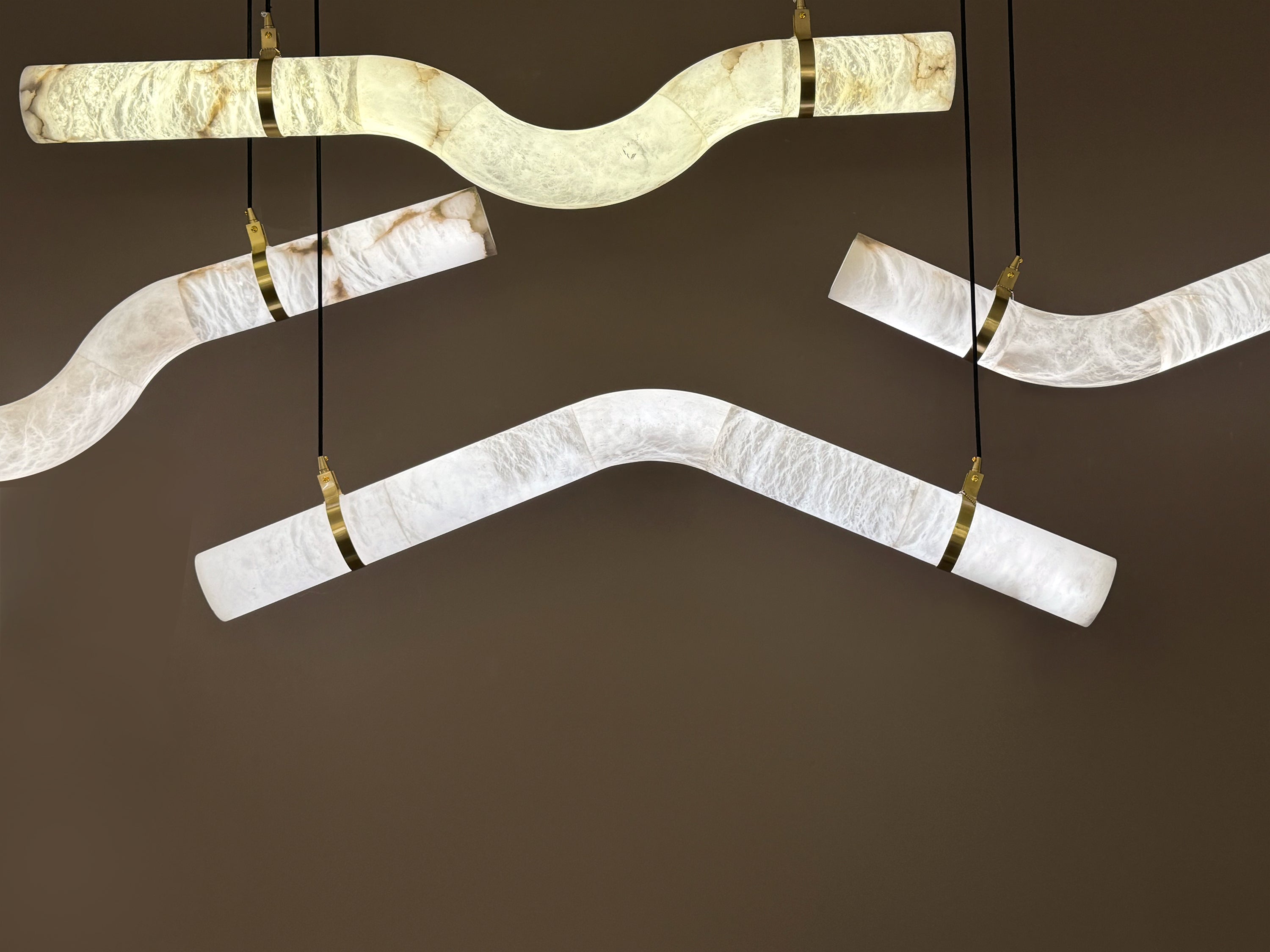 Caesar Marble Rectangular Chandelier