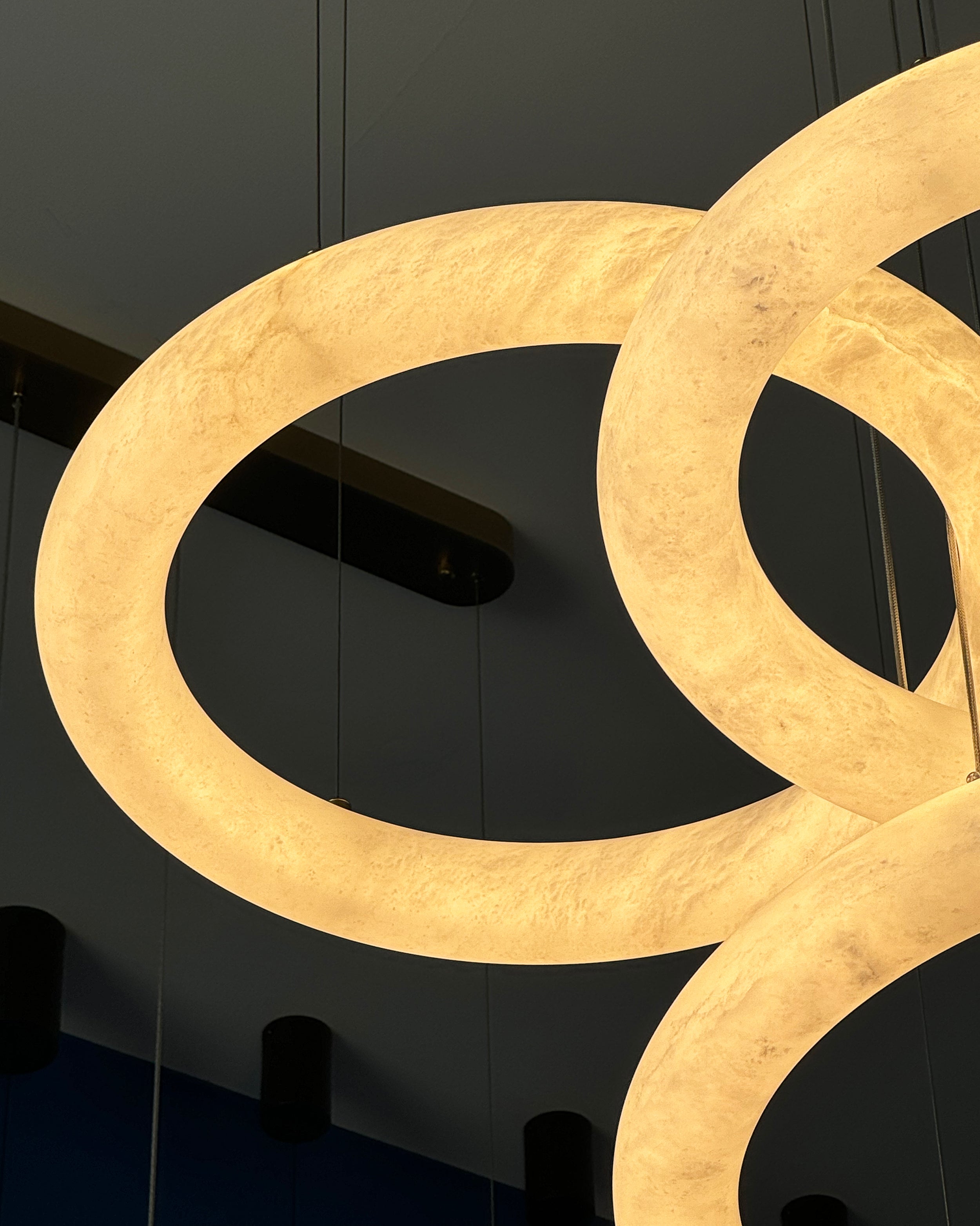 Cavani Marble Trio Circular Chandelier