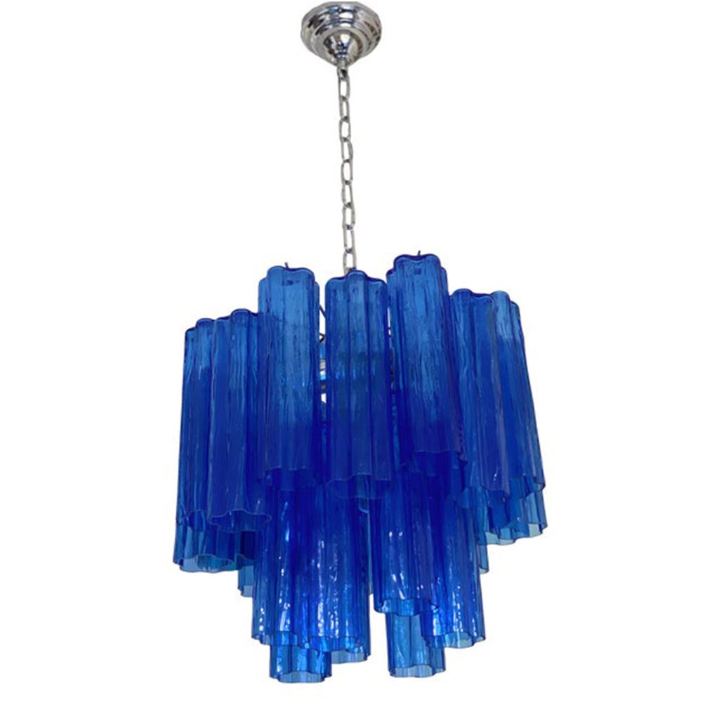 VORELLI Veronica Tronchi Murano Glass Circular Chandelier - Tronchi Murano Glass image 1