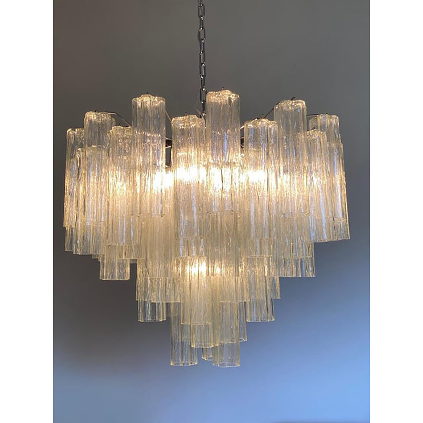 VORELLI Isabella Tronchi Murano Glass Staircase Chandelier - Tronchi Murano Glass image 3