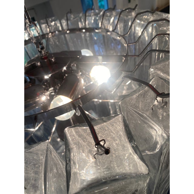 VORELLI Alvise Squares Murano Glass Staircase Chandelier - Squares Murano Glass image 7