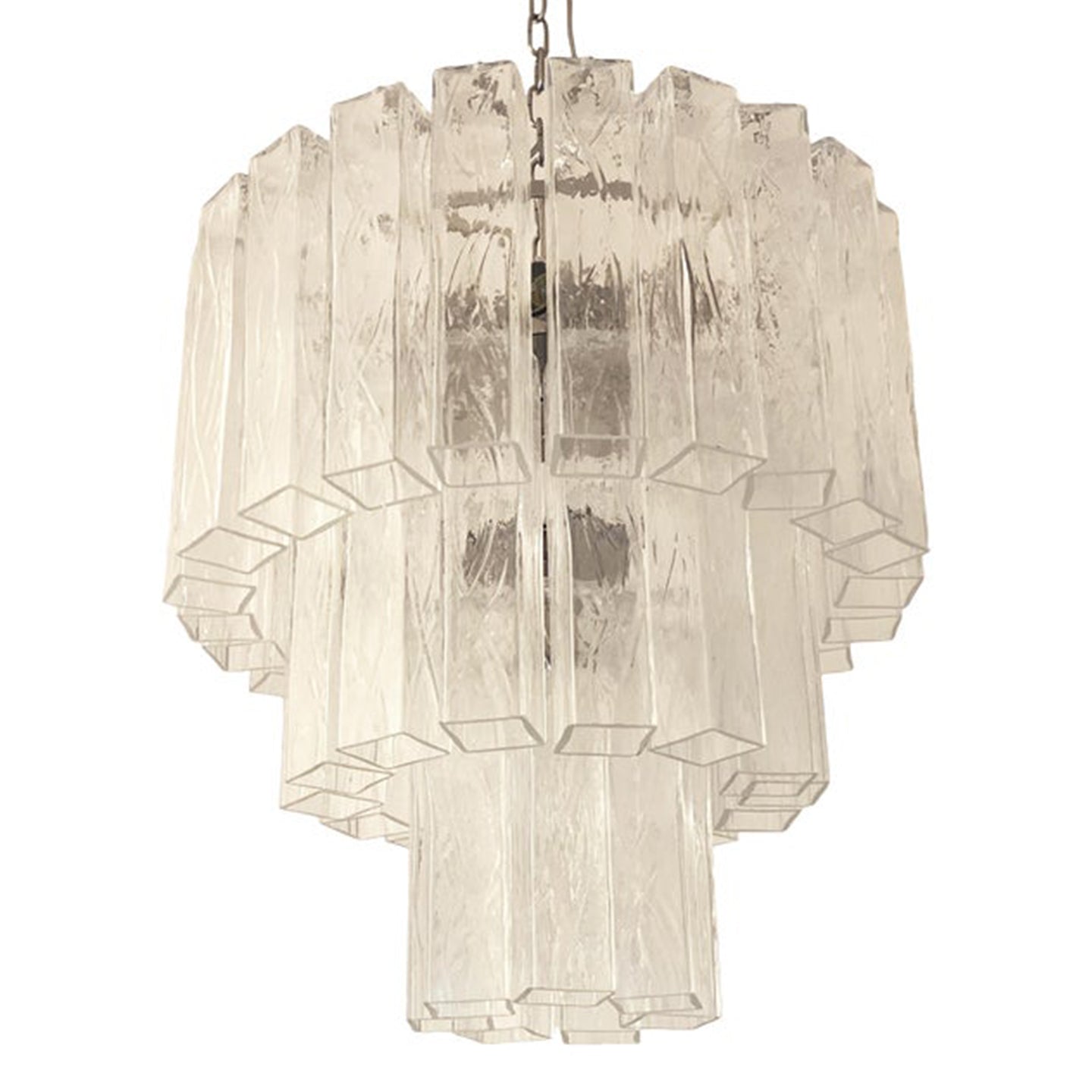 VORELLI Alvise Squares Murano Glass Staircase Chandelier - Squares Murano Glass image 2