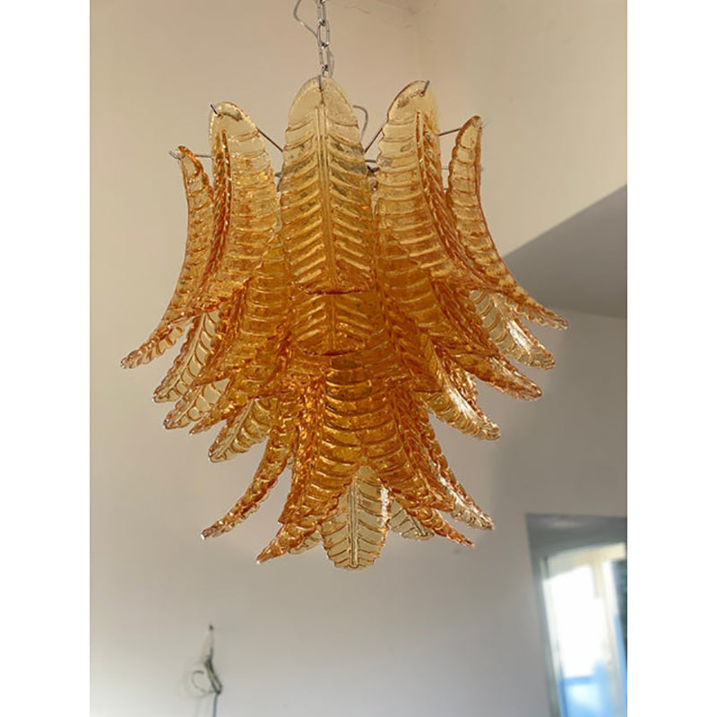 VORELLI Napoli Felci Murano Glass Staircase Chandelier - Felci Murano Glass image 2