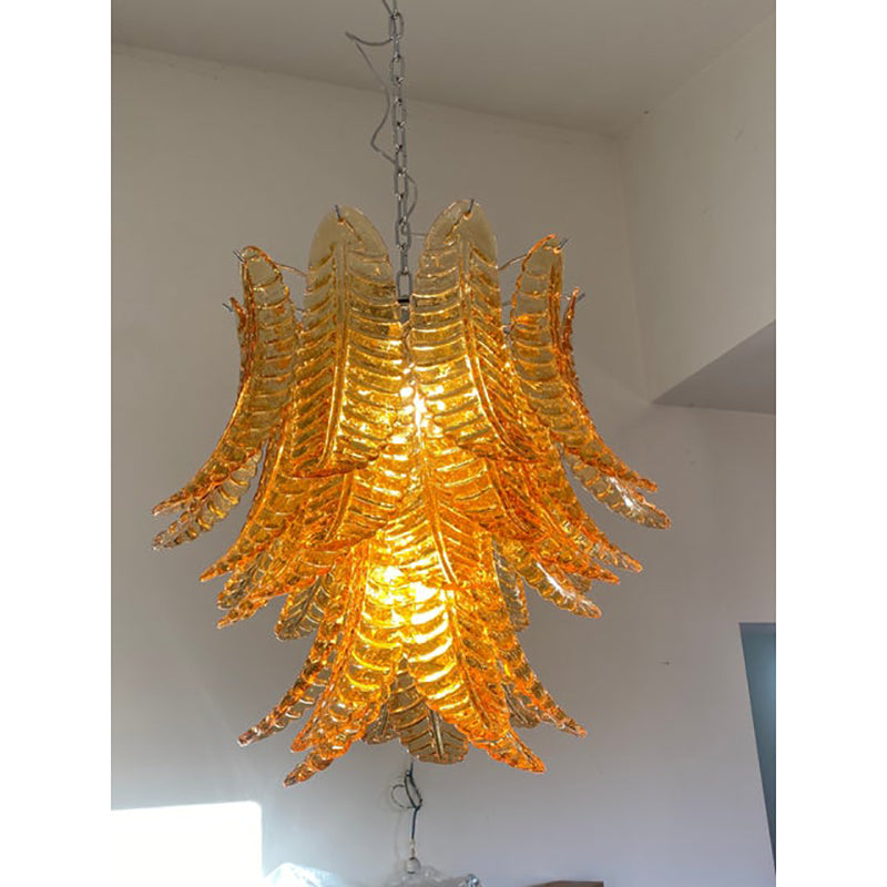 VORELLI Napoli Felci Murano Glass Staircase Chandelier - Felci Murano Glass image 8