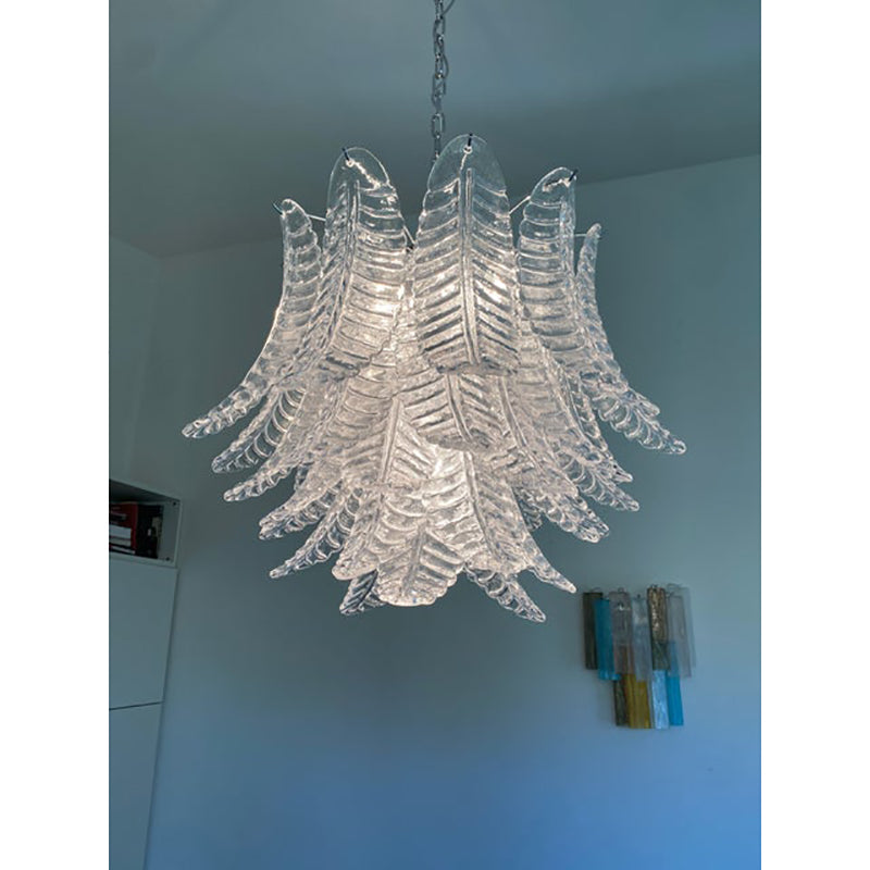 VORELLI Padova Felci Murano Glass Circular Chandelier - Felci Murano Glass image 3