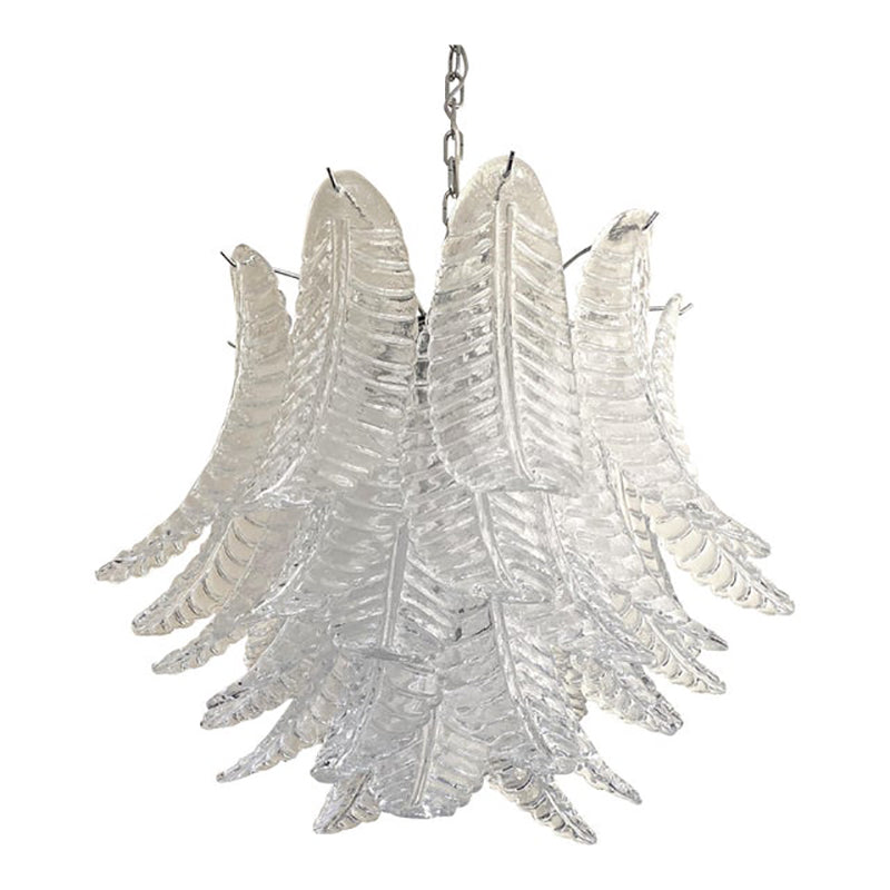VORELLI Padova Felci Murano Glass Circular Chandelier - Felci Murano Glass image 1