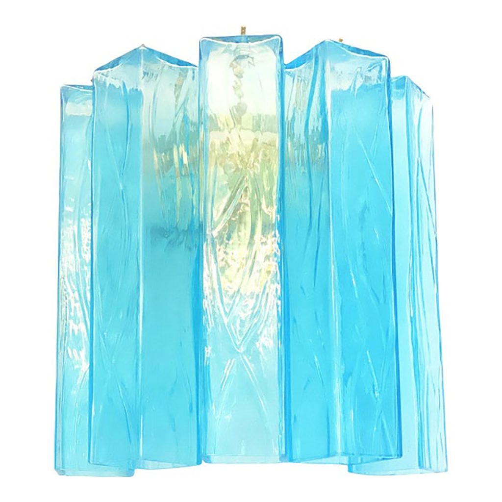 VORELLI Taranto Squares Murano Glass Wall Light - Squares Murano Glass image 1