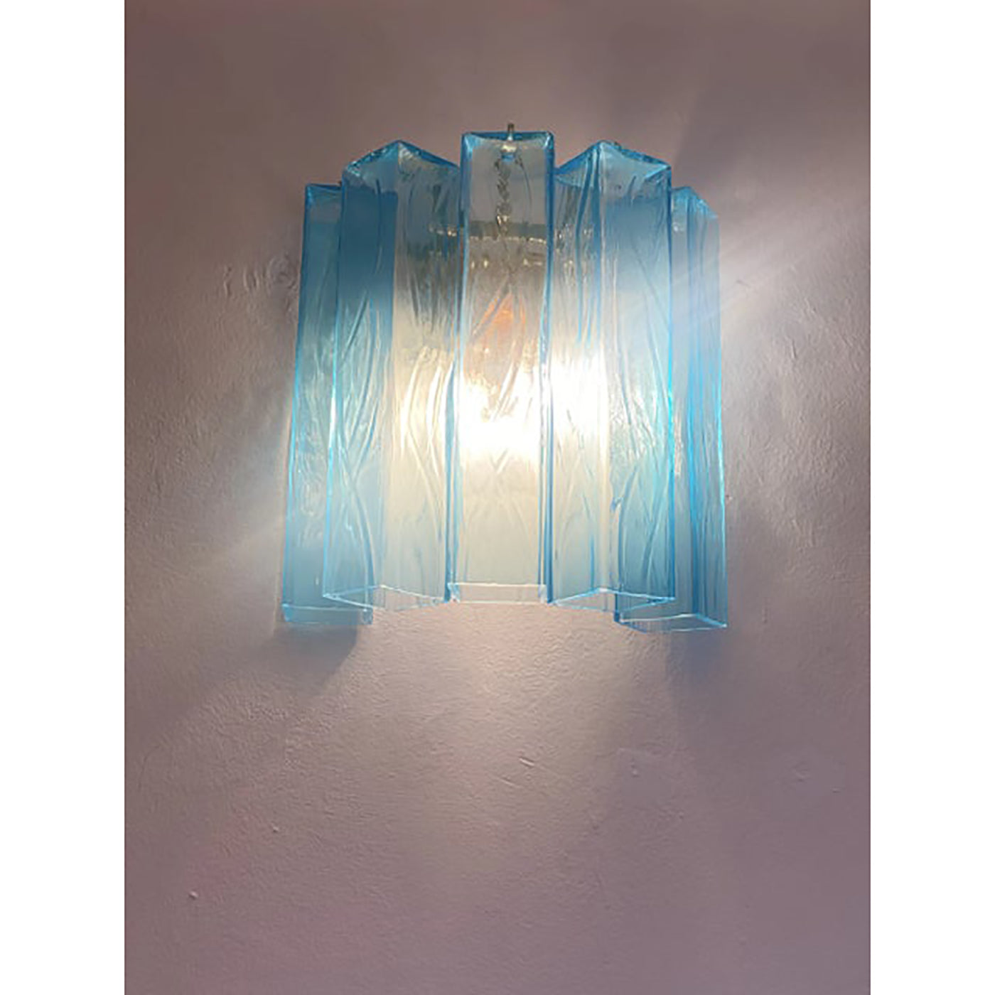 VORELLI Taranto Squares Murano Glass Wall Light - Squares Murano Glass image 5