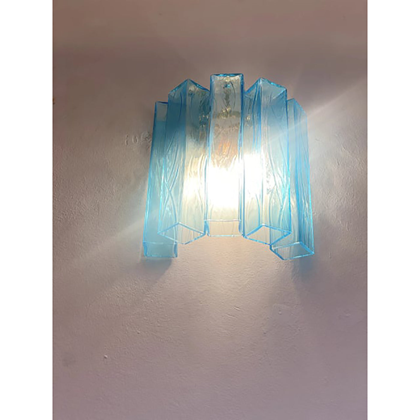 VORELLI Taranto Squares Murano Glass Wall Light - Squares Murano Glass image 6