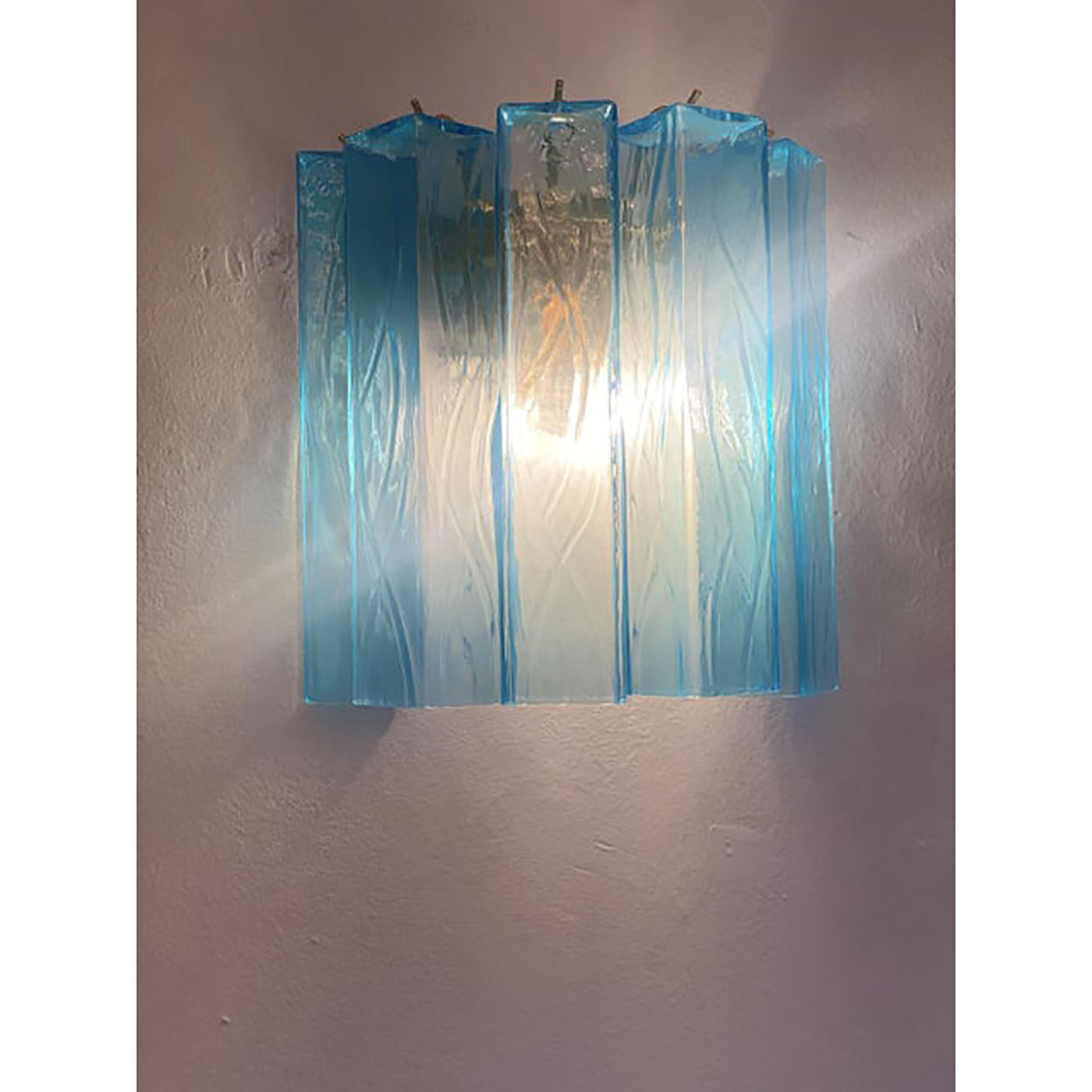 VORELLI Taranto Squares Murano Glass Wall Light - Squares Murano Glass image 8