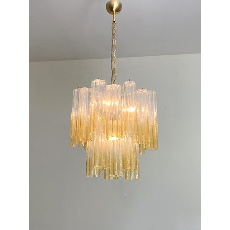 VORELLI Eleonora Tronchi Murano Glass Circular Chandelier - Tronchi Murano Glass image 8
