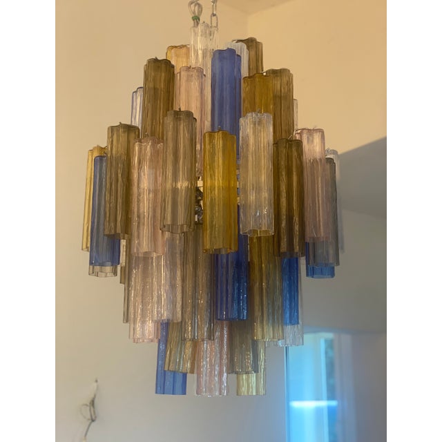 VORELLI Pellestrina Tronchi Murano Glass Circular Chandelier - Tronchi Murano Glass image 2