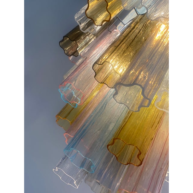 VORELLI Sanmicheli Tronchi Murano Glass Circular Chandelier - Tronchi Murano Glass image 5