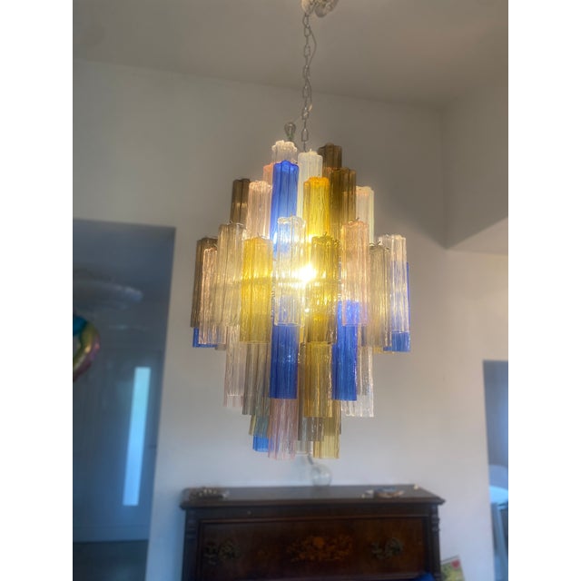 VORELLI Pellestrina Tronchi Murano Glass Circular Chandelier - Tronchi Murano Glass image 8