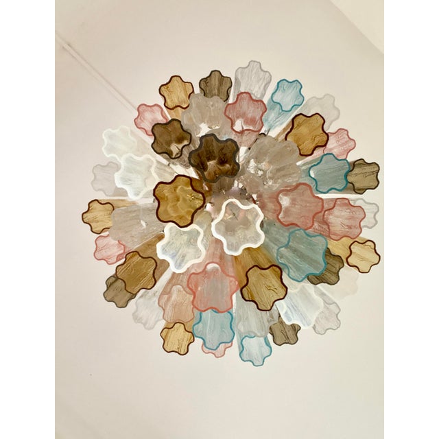 VORELLI Sanmicheli Tronchi Murano Glass Circular Chandelier - Tronchi Murano Glass image 8