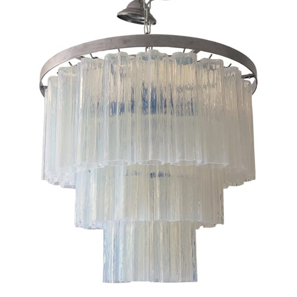 VORELLI Vittoria Tronchi Murano Glass Circular Chandelier - Tronchi Murano Glass image 1