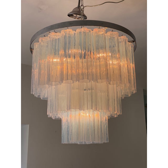 VORELLI Vittoria Tronchi Murano Glass Circular Chandelier - Tronchi Murano Glass image 3