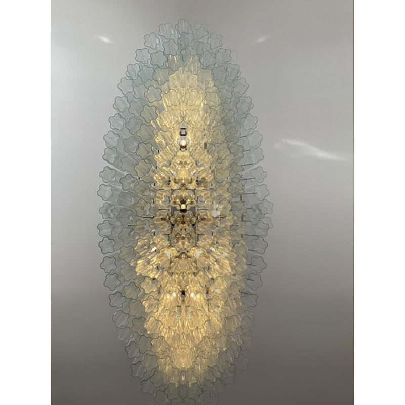 VORELLI Camellia Tronchi Murano Glass Rectangular Chandelier - Tronchi Murano Glass image 5
