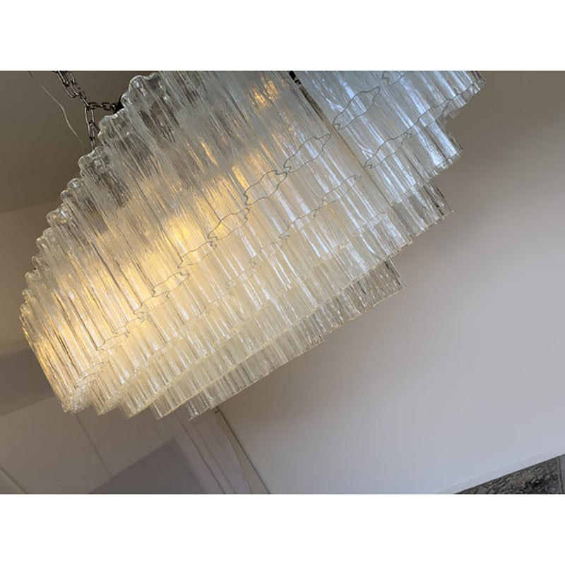 VORELLI Camellia Tronchi Murano Glass Rectangular Chandelier - Tronchi Murano Glass image 8
