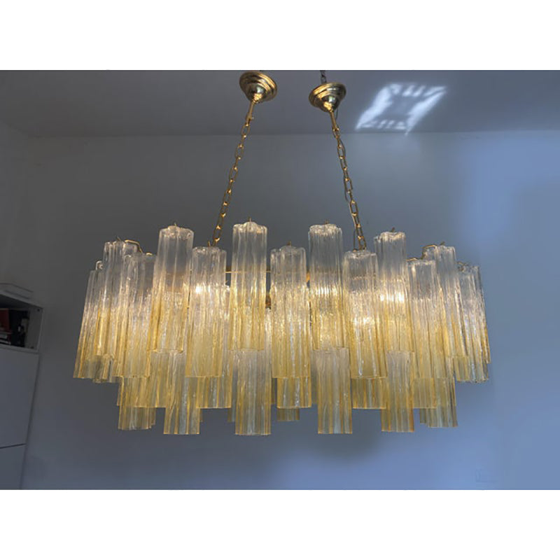 VORELLI Clarissa Tronchi Murano Glass Staircase Chandelier - Tronchi Murano Glass image 2