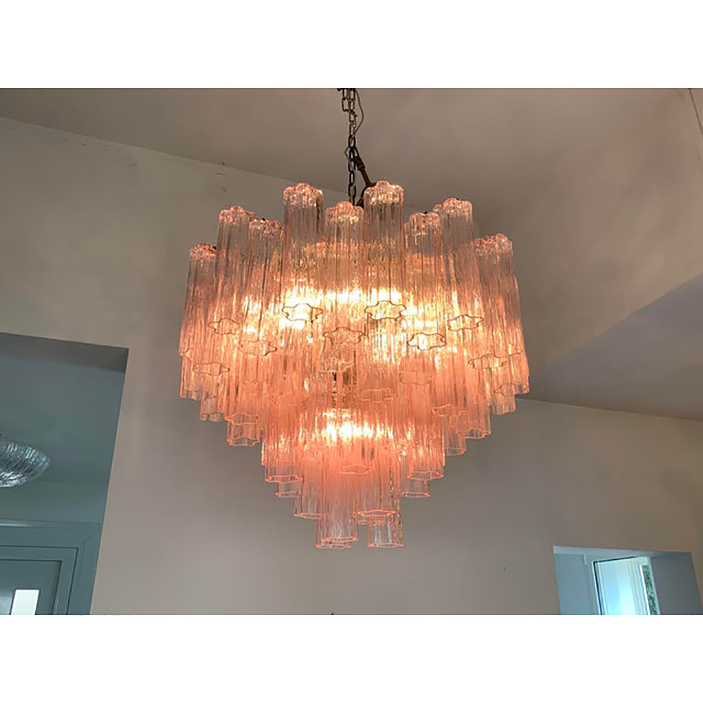 VORELLI Murano Tronchi Murano Glass Staircase Chandelier - Tronchi Murano Glass image 3