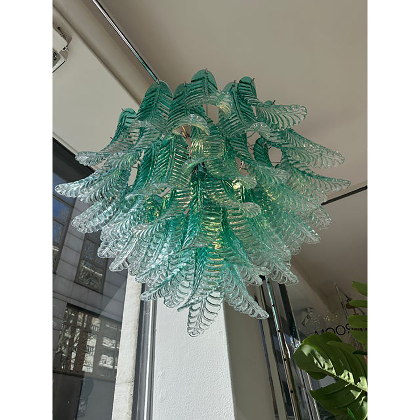 VORELLI Novara Felci Murano Glass Staircase Chandelier - Felci Murano Glass image 6