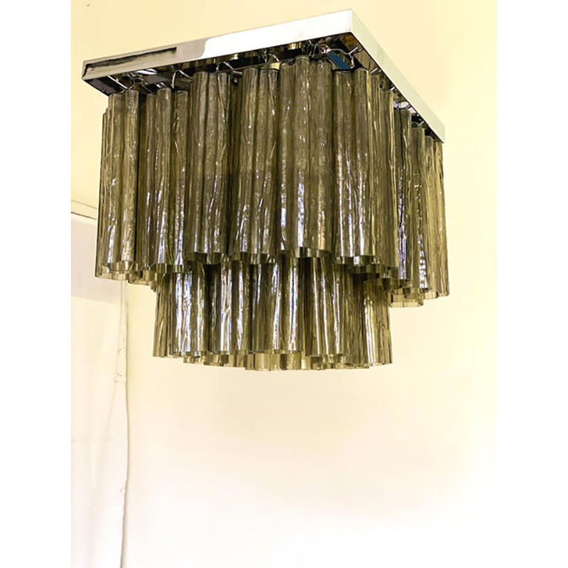 VORELLI Briella Tronchi Murano Glass Ceiling Light - Tronchi Murano Glass image 2