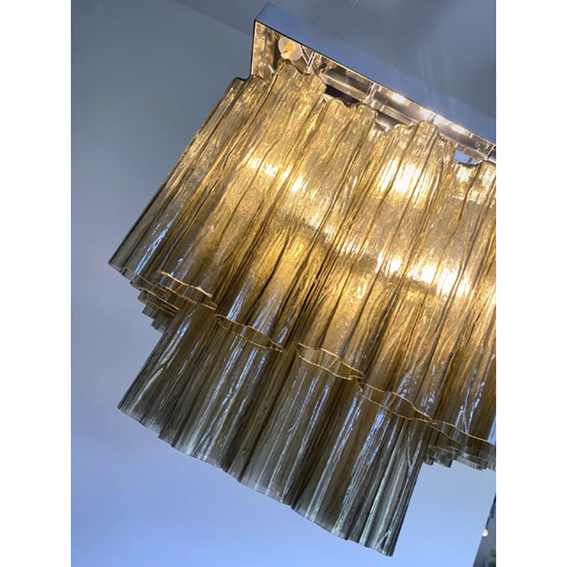 VORELLI Briella Tronchi Murano Glass Ceiling Light - Tronchi Murano Glass image 5