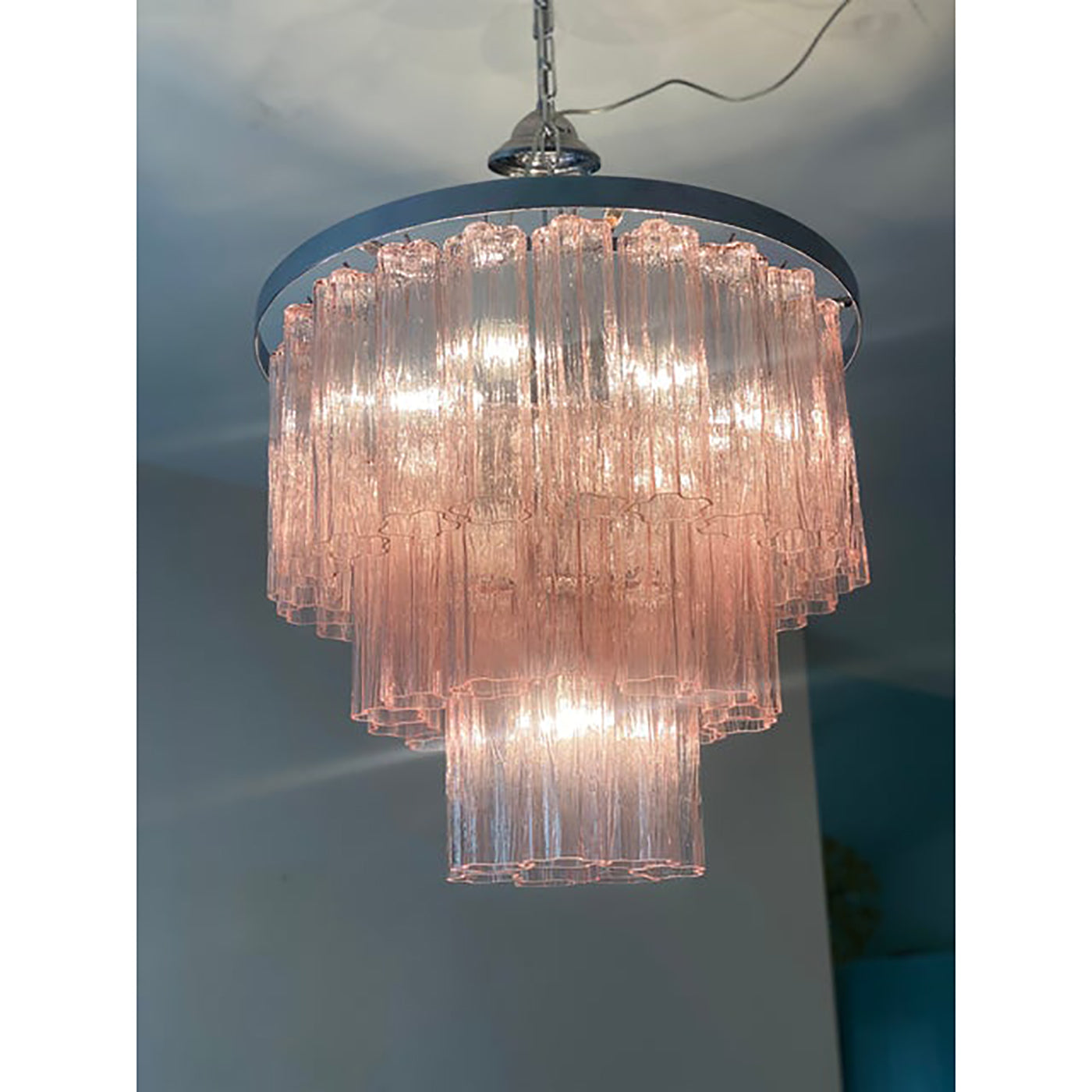 VORELLI Chiara Tronchi Murano Glass Circular Chandelier - Tronchi Murano Glass image 8