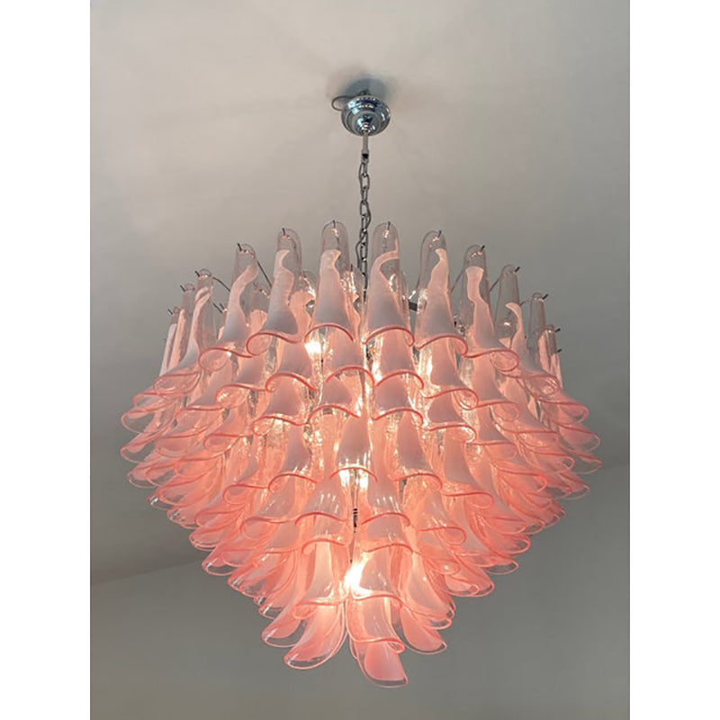 VORELLI Bergamo Selle Murano Glass Staircase Chandelier - Selle Murano Glass image 4