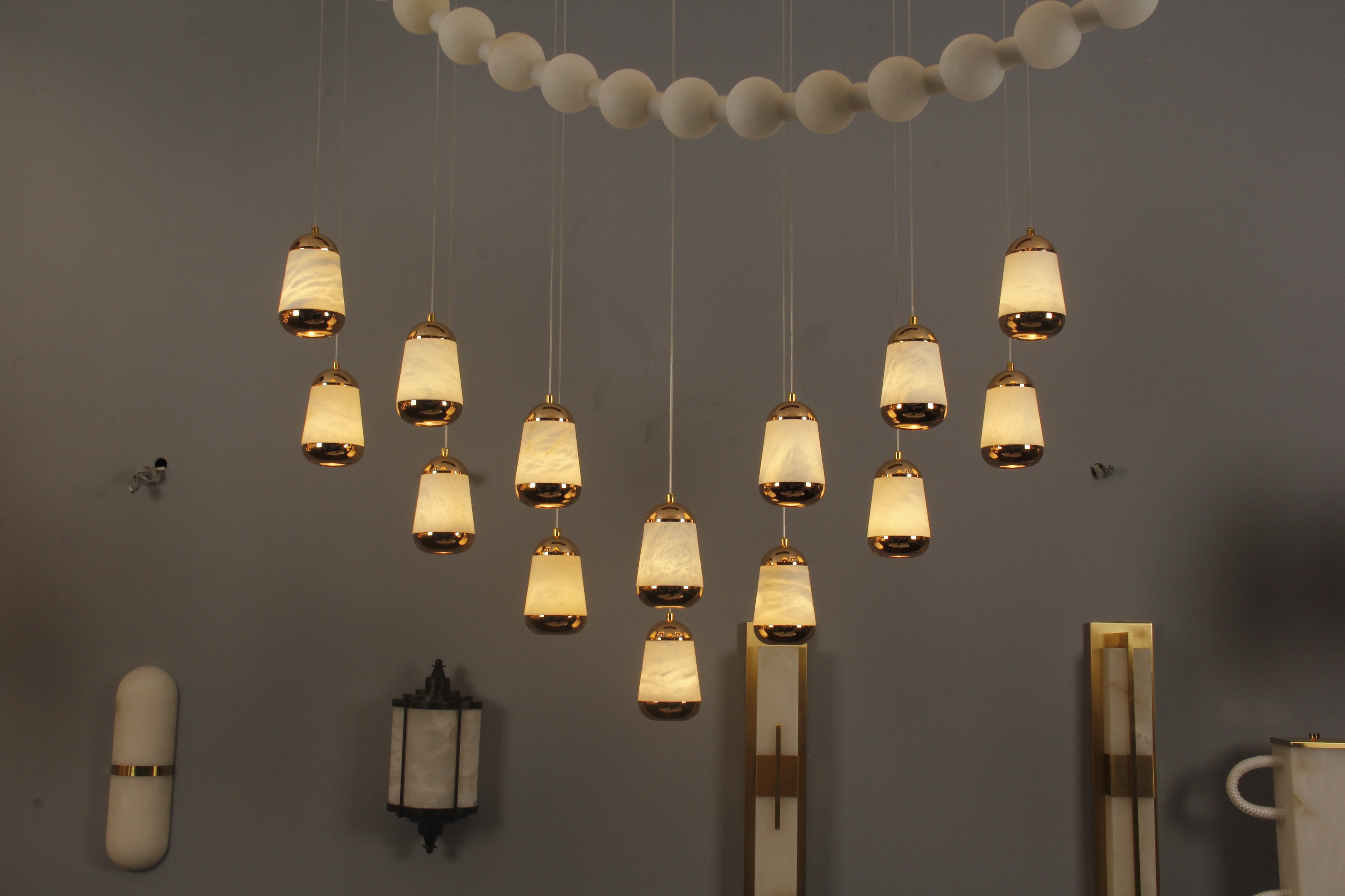 Giovanni Marble Rectangular Chandelier