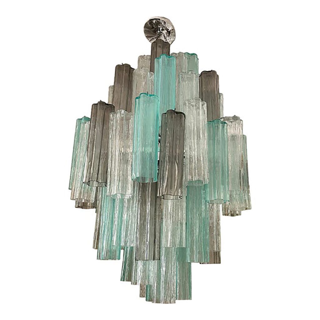 VORELLI Elisabetta Tronchi Murano Glass Staircase Chandelier - Tronchi Murano Glass image 1