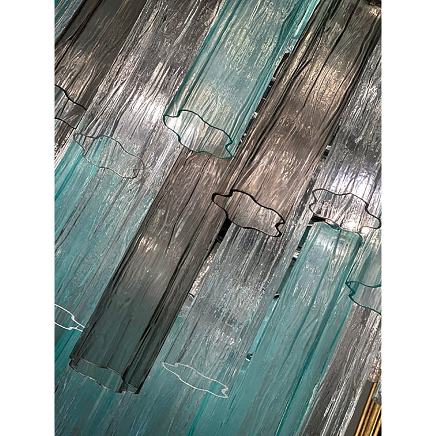 VORELLI Elisabetta Tronchi Murano Glass Staircase Chandelier - Tronchi Murano Glass image 8